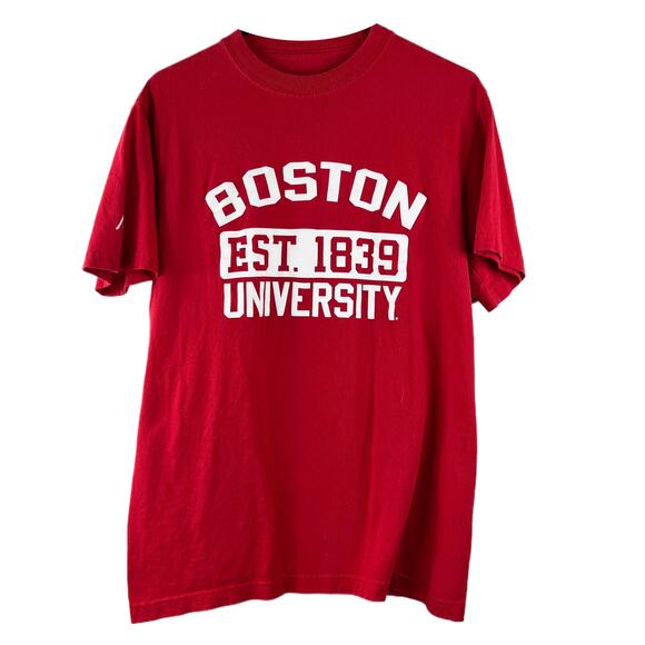 Boston University Est. 1839 Red T-Shirt Womens Size M - Picture 1 of 4